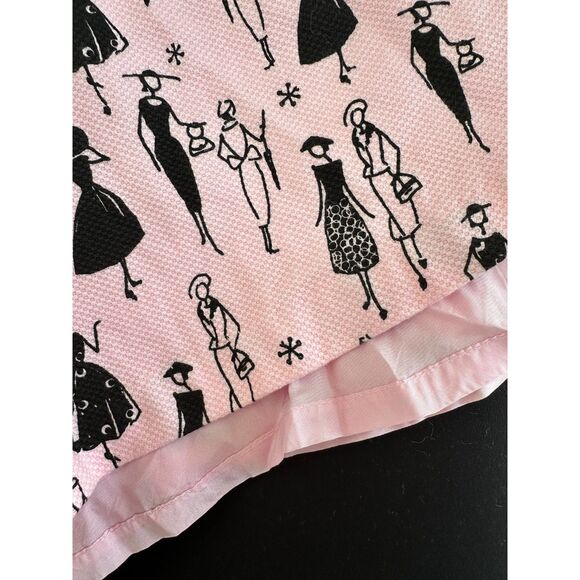 Paraphrase Y2k Pink and Black Fit and Flare Fashion Sketch Retro Dress size S - Picture 6 of 7